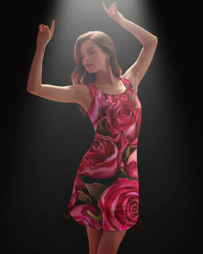 “Rose Red” Women's Layered Dress sets