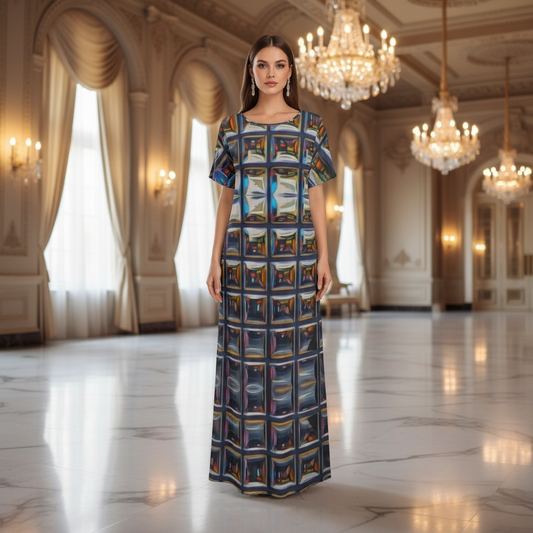 “Armoury” Women's Long Dress With Pocket