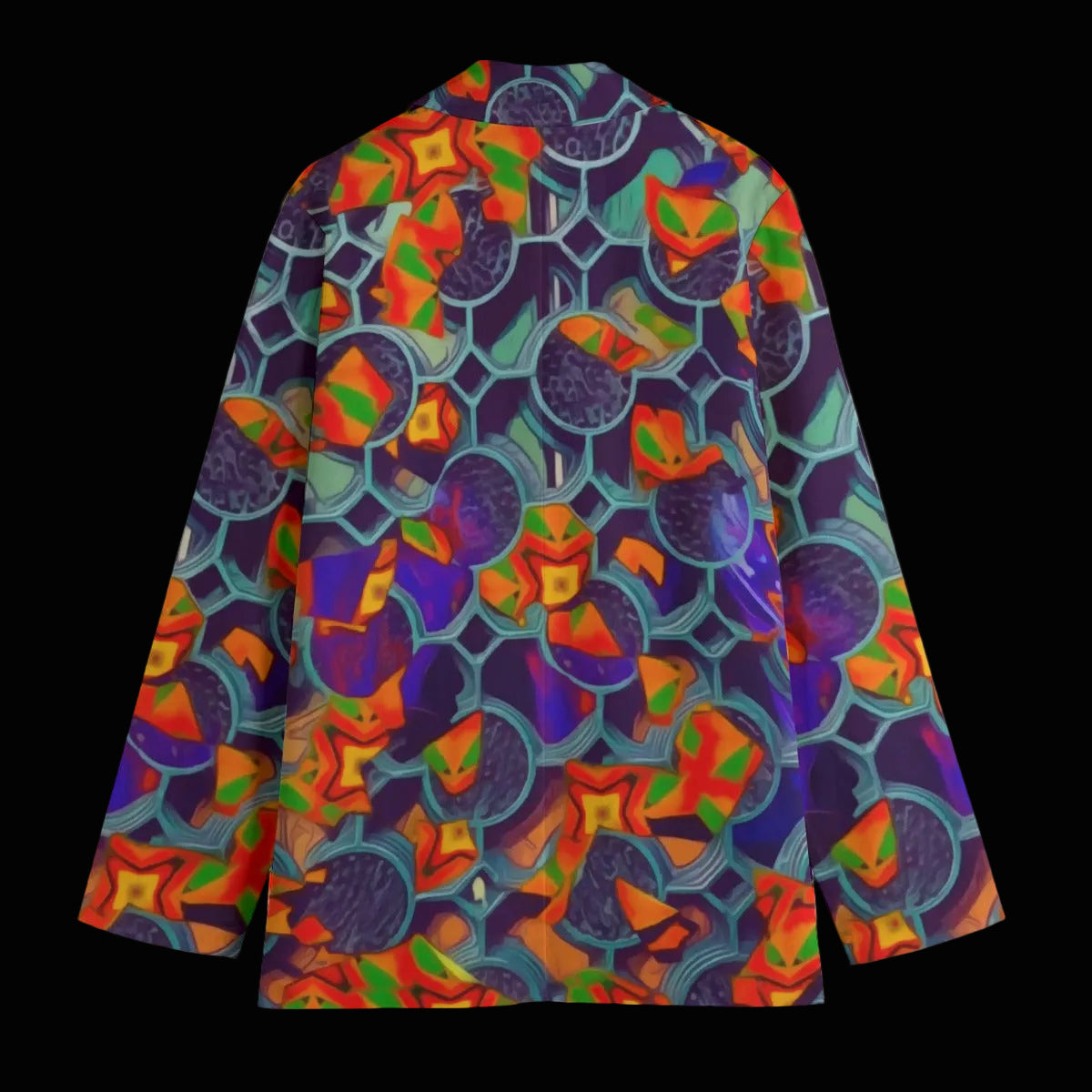 “Botanic Nebula” Women's Leisure Blazer | 245GSM Cotton