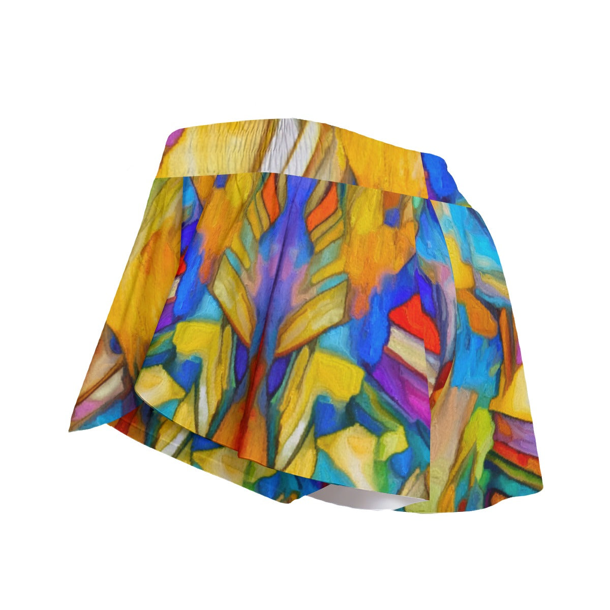 “Colour Block” Women's Sport Skorts With Pocket