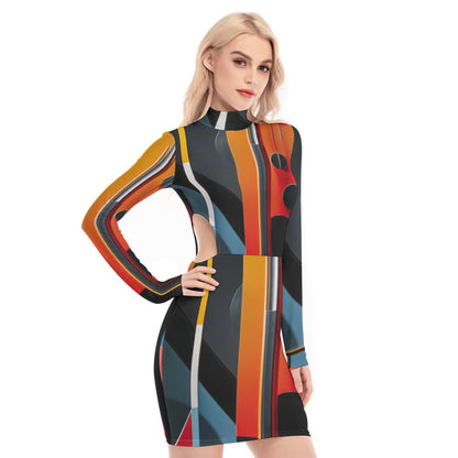 "Mars" Women's Waist Hollow Hip Dress