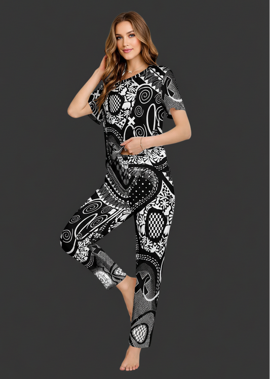 “Scribble”  Women’s Loungewear Set