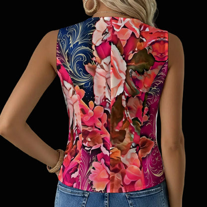 “Celestial Bloom” Women's Formal Vest|245GSM