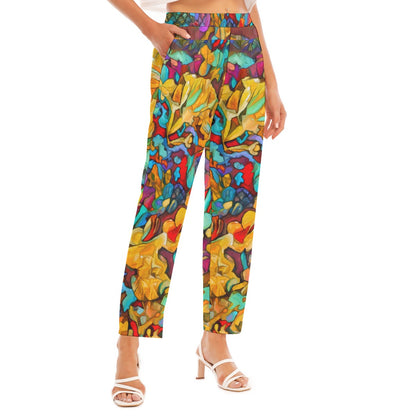 “Abundance” Women's Loose Straight-leg Pants
