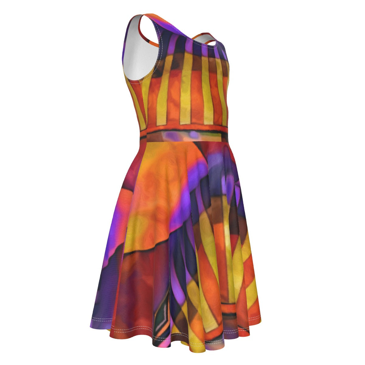 “Carnival” Kid's Sleeveless Vest Dress
