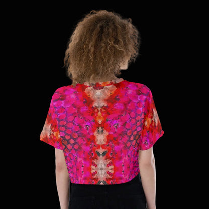 “Fuchsia Blast” Women’s Cropped T-Shirt