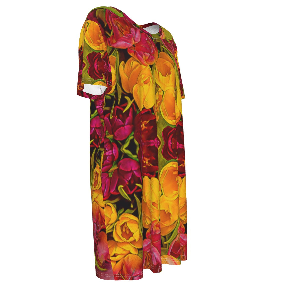 “Radiant Harmony” Women's Waist Tight Dress | 190GSM Cotton