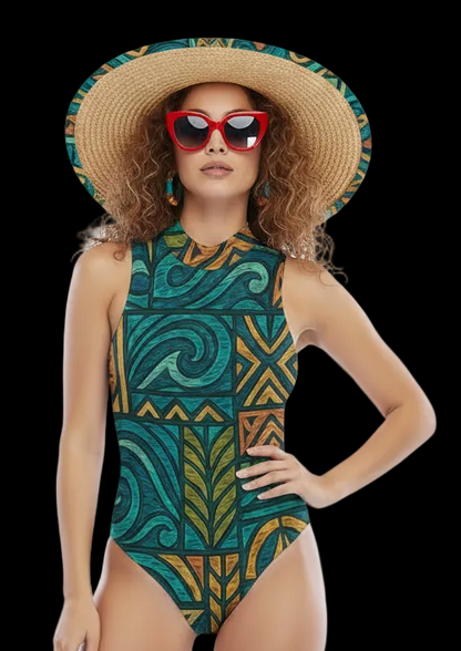 ‘Rapanui’ Women's Sleeveless Bodysuit