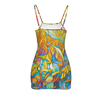 “Sunrise Stained Glass” Cami Dress (Plus Size)