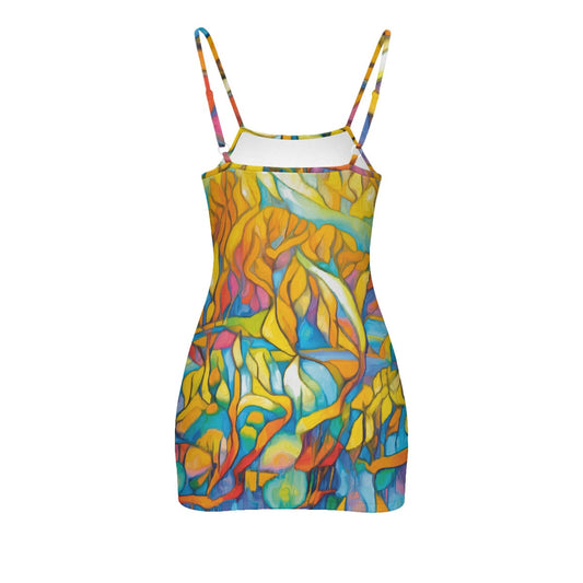 “Sunrise Stained Glass” Cami Dress (Plus Size)