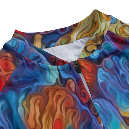 “Marbled Tides II” Women's Raglan Cycling Jersey