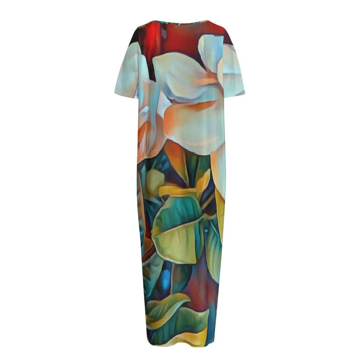 “Gardenia” Women's Long Dress With Pocket