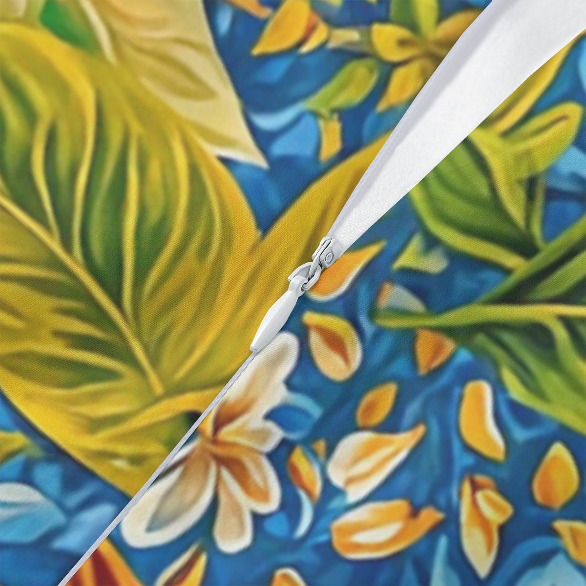 “Botanical Rhapsody”  Women's Beach Perspective Chiffon Sleeveless Dress