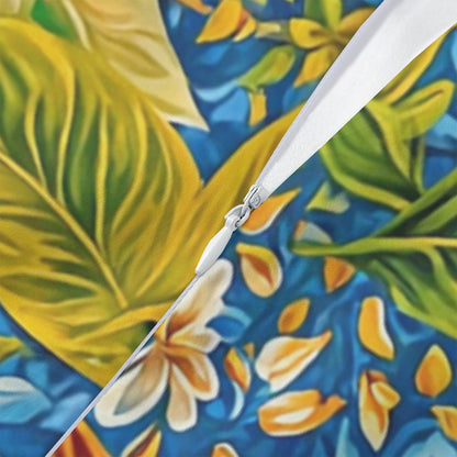 “Botanical Rhapsody”  Women's Beach Perspective Chiffon Sleeveless Dress