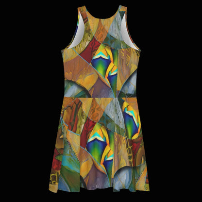 “Earthen Tessellation”  Women's Sleeveless Dress