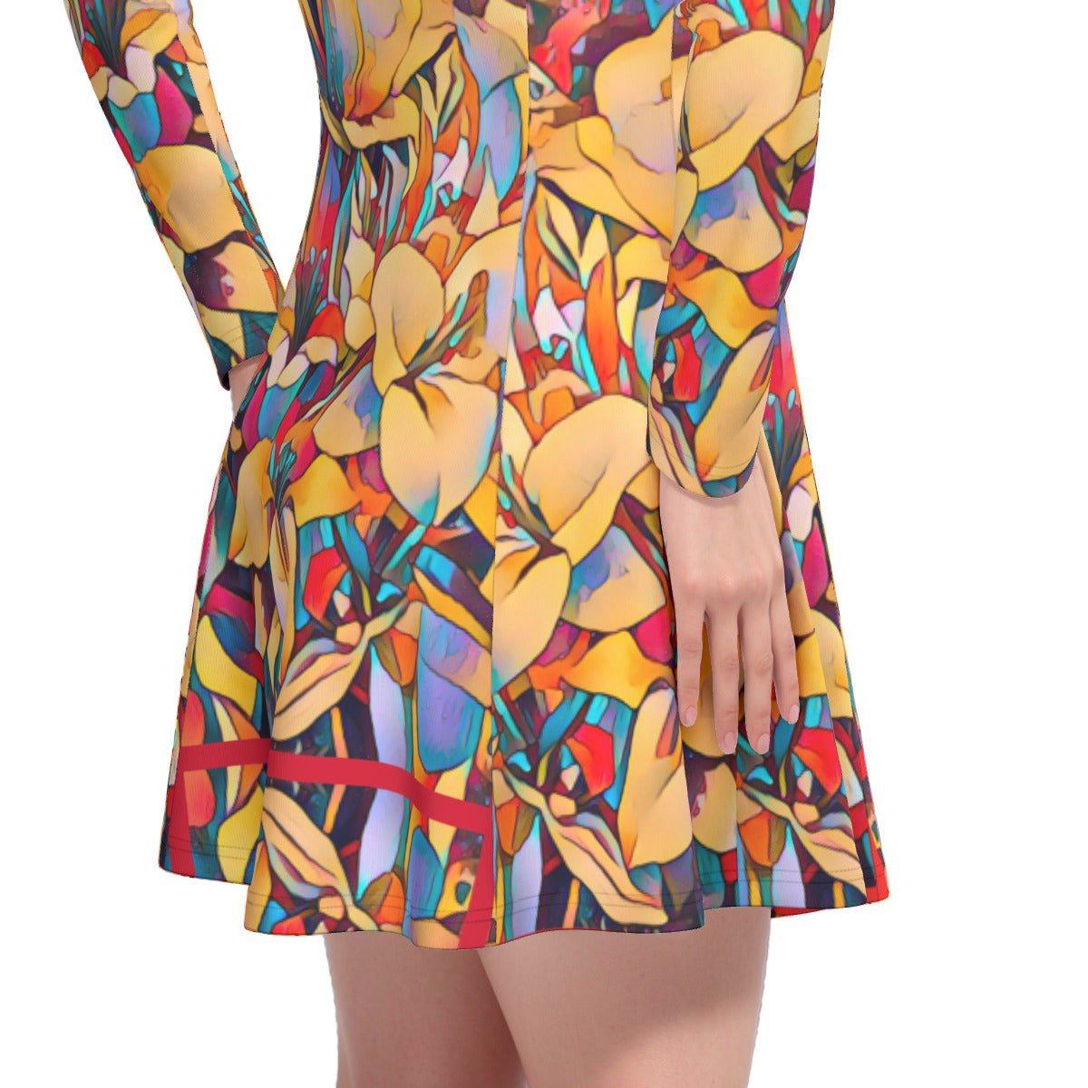 “Fragmented Bloom”  Women's Irish Dress