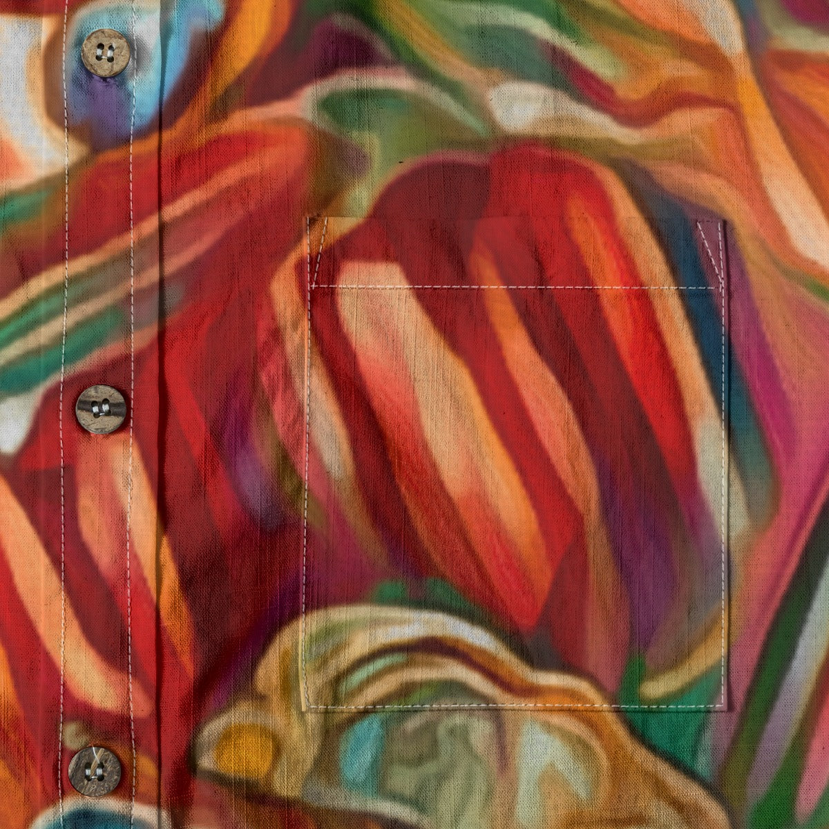 “Orchid Flame” Men's Breathable Cotton Shirt|125GSM