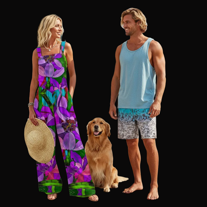“Fantasia”  Women's Wide-Leg Jumpsuit
