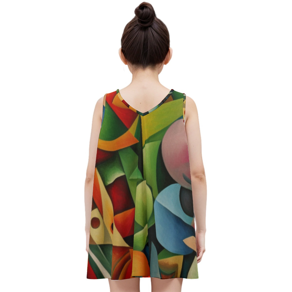 “Fruit Salad” Kid's Sleeveless Dress | 180GSM Cotton