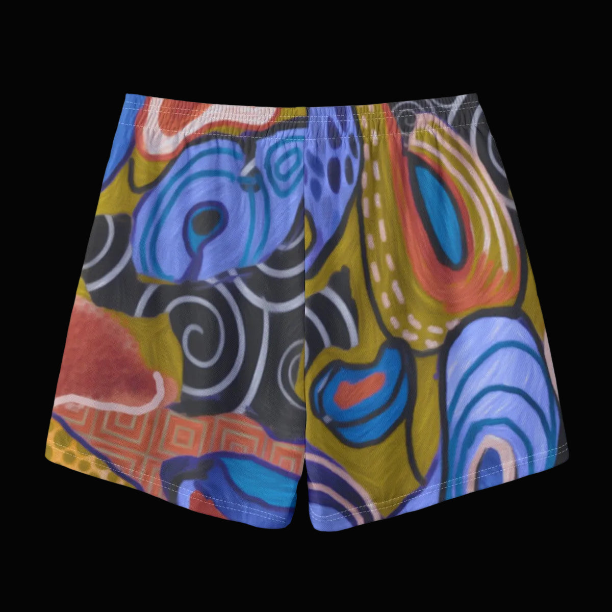 "Organic Echoes" Men's Pocket Customizable Shorts