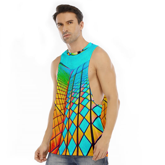 “Opera House 1” Men's O-neck Long Tank Top