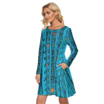 “High Rise” Women's Crew Neck Dress