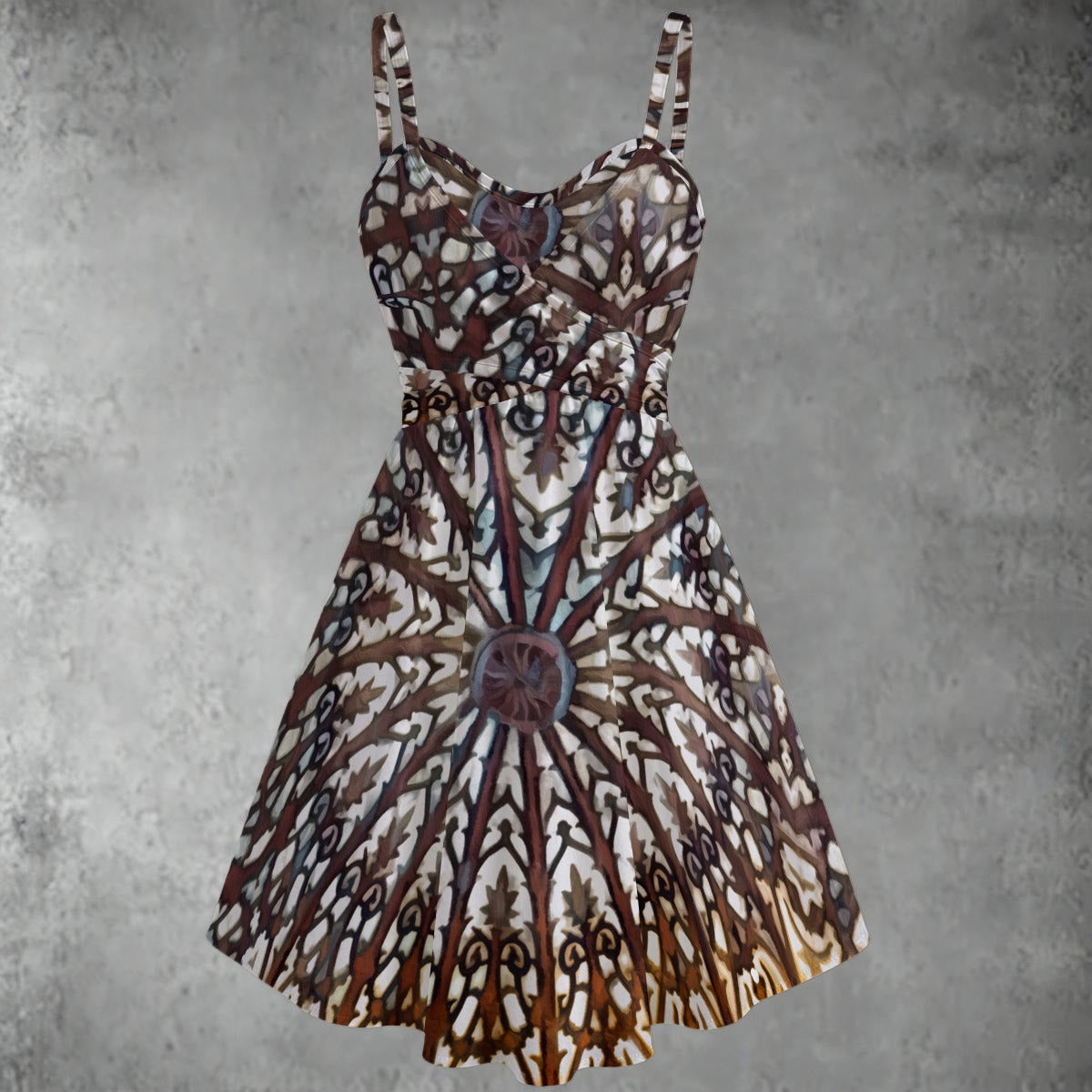 “Gothic Rose” Women's Spaghetti Strap Dress