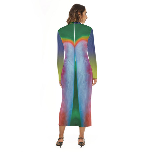 “Bird of Paradise” Women's Sexy Close-Fitting Hip Dress.