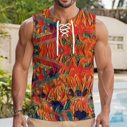 ‘“Chromatic Fusion” Tank Top With Drawstring