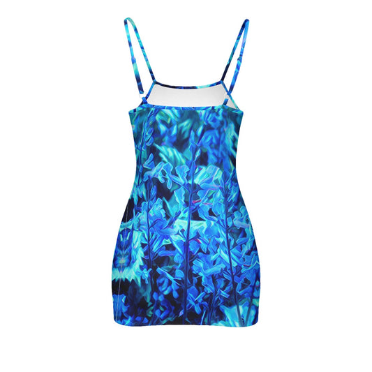 “Electric Blue”  Women's Cami Dress (Plus Size)