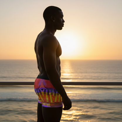“Carnival” Men's Stretch Boxer Briefs