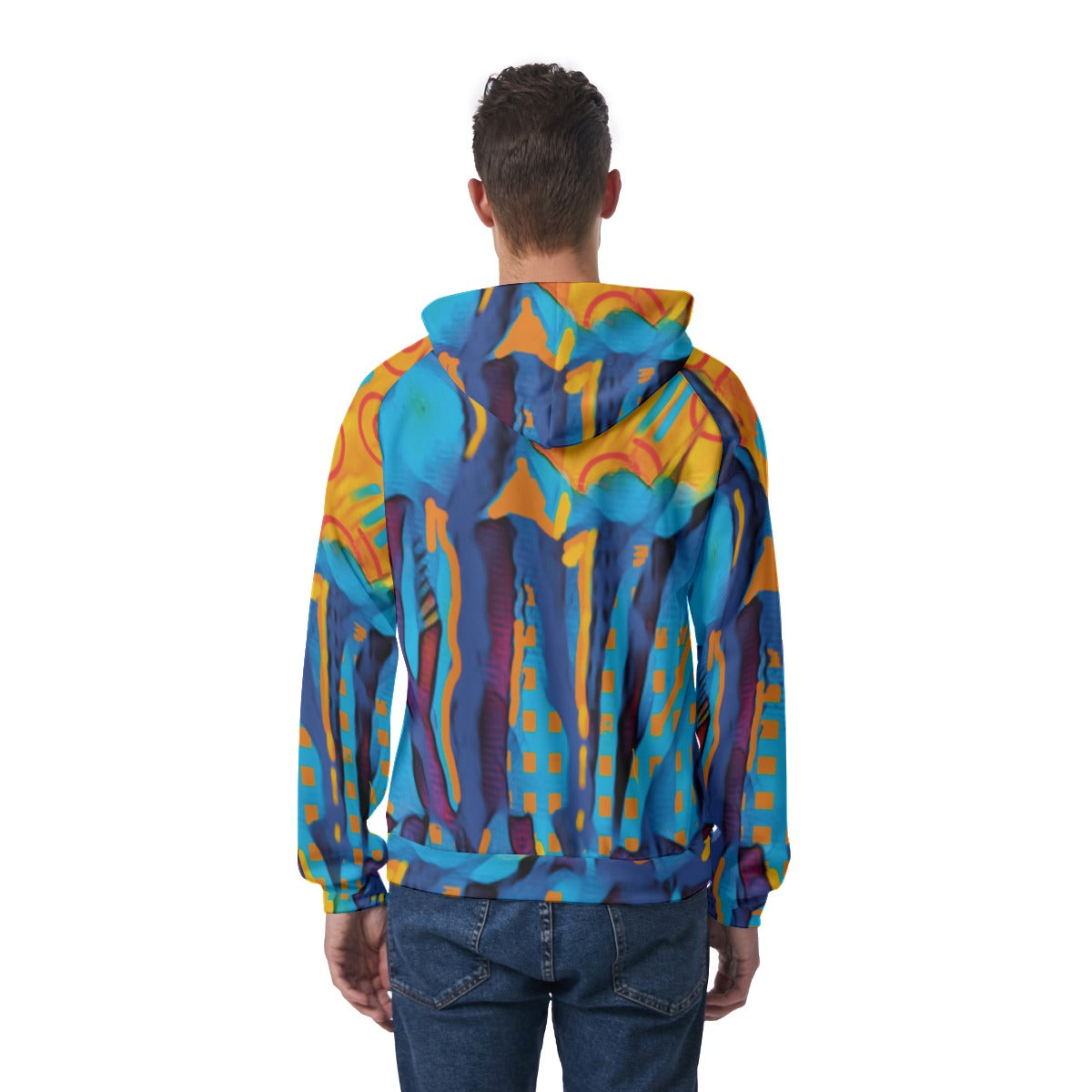 “Oceanic” Men's Raglan Pullover Hoodie