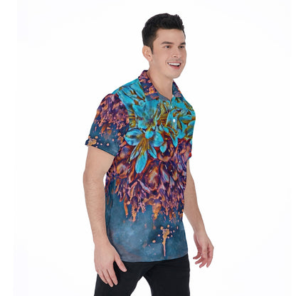 “Blue Clivea” Men's Polo Shirt