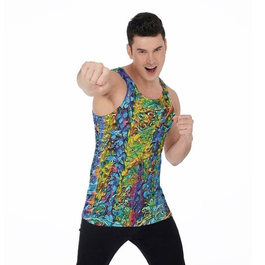 “Flouro Jungle” Men's Tank Top