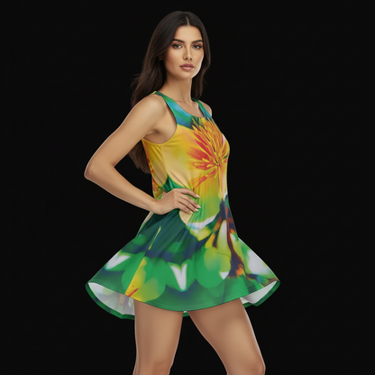 “Magnolia” Women's Casual Sleeveless Dress