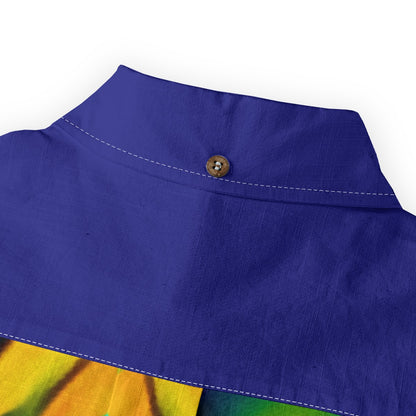 “Emerald Tide”  Casual Lapel Long Sleeve Shirt|125GSM Cotton
