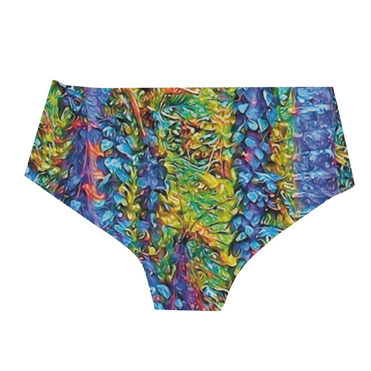 “Flouro Jungle” Men's Triangle Swim Trunks