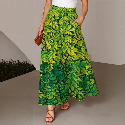 “Hedge” Women's Ruffled Wide-Leg Pants