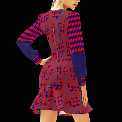 “Selene” Women's Ruffle Hem Skinny Dress