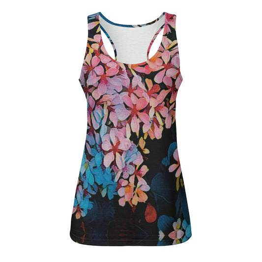 “Pink India Hawthorn” Eco-friendly Women's Tank Top