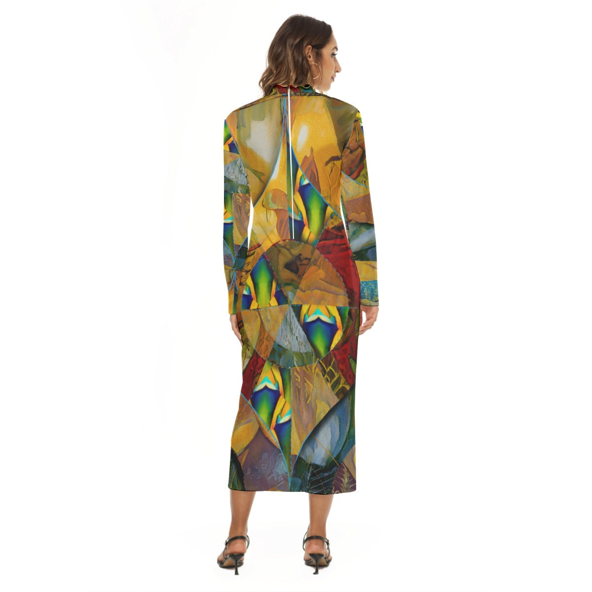 “Earthen Tessellation”  Women's Hip Dress
