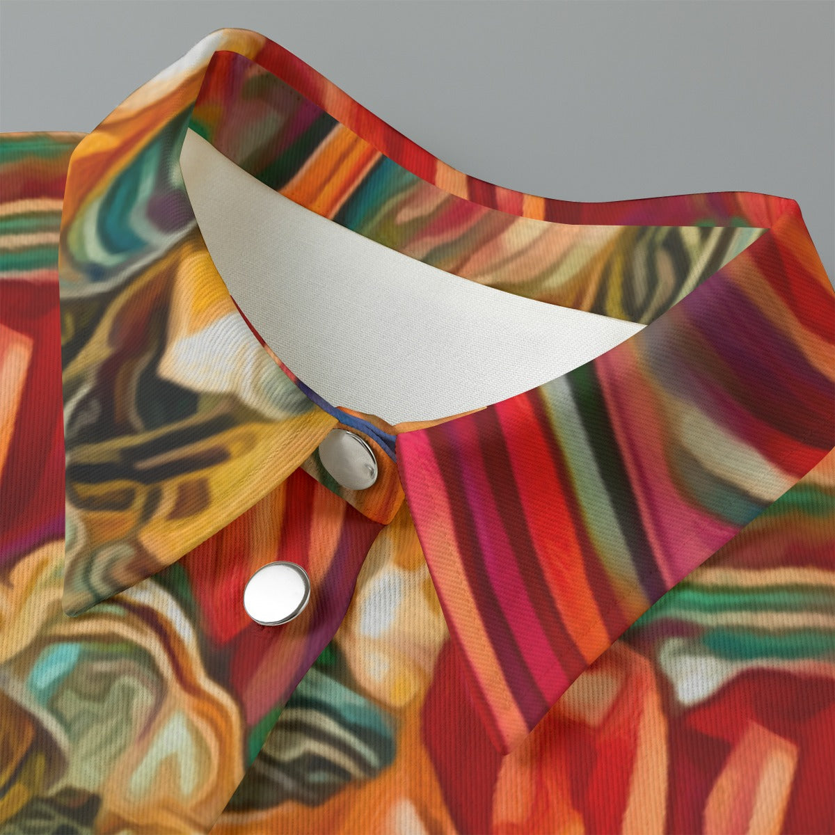 “Orchid Flame” Women's Cropped Jacket | 245GSM Cotton