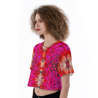 “Fuchsia Blast” Women’s Cropped T-Shirt