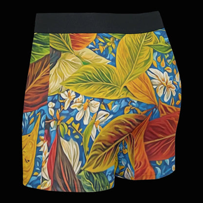 “Botanical Rhapsody” Men's Stretch Boxer Briefs