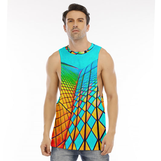 “Opera House 1” Men's O-neck Long Tank Top