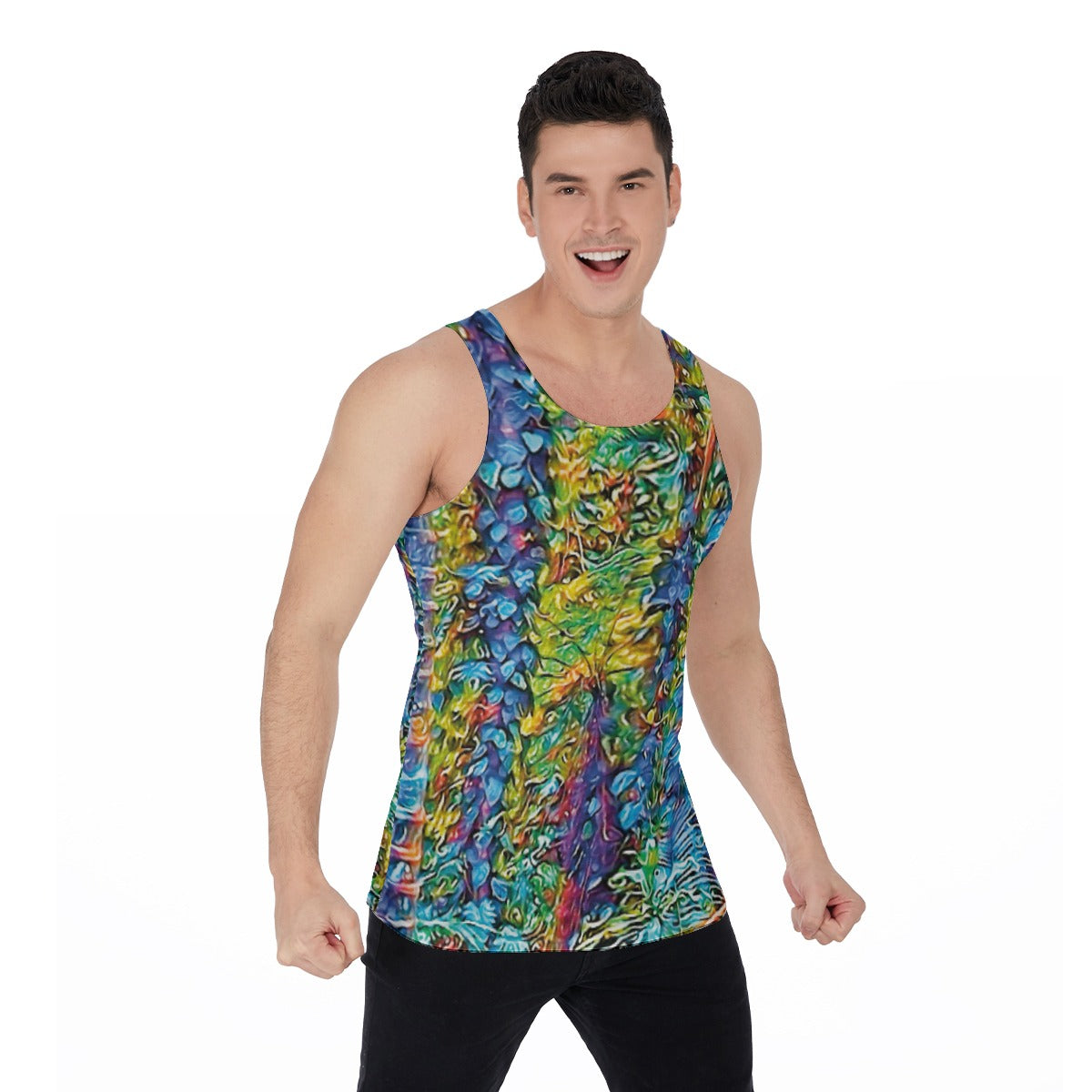 “Flouro Jungle” Men's Tank Top