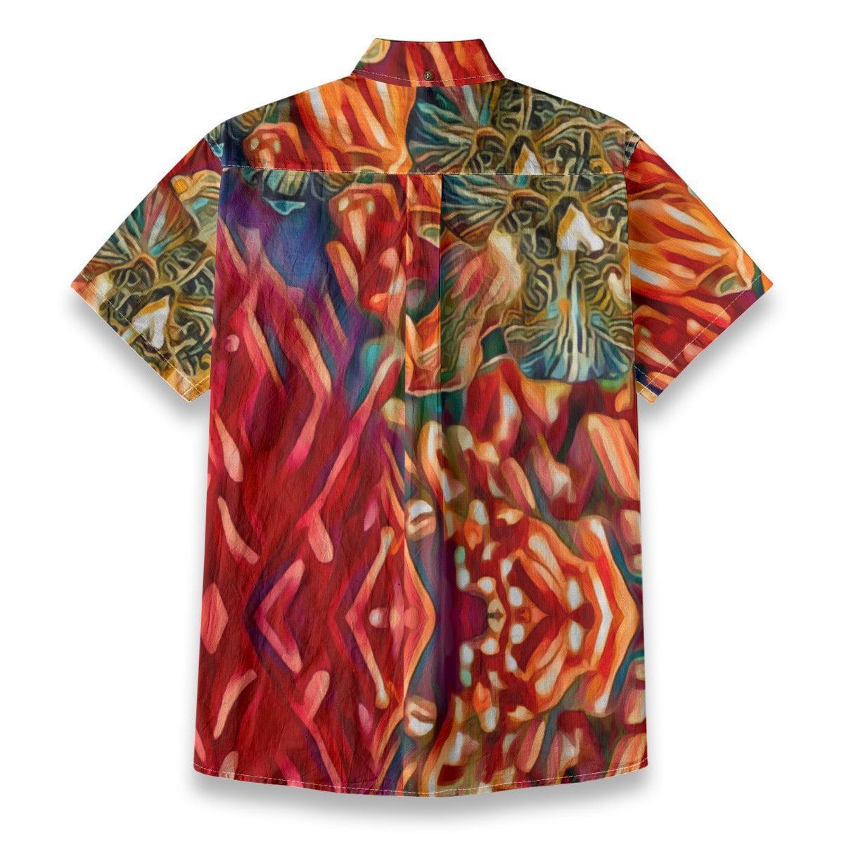 “Orchid Flame” Men's Breathable Cotton Shirt|125GSM