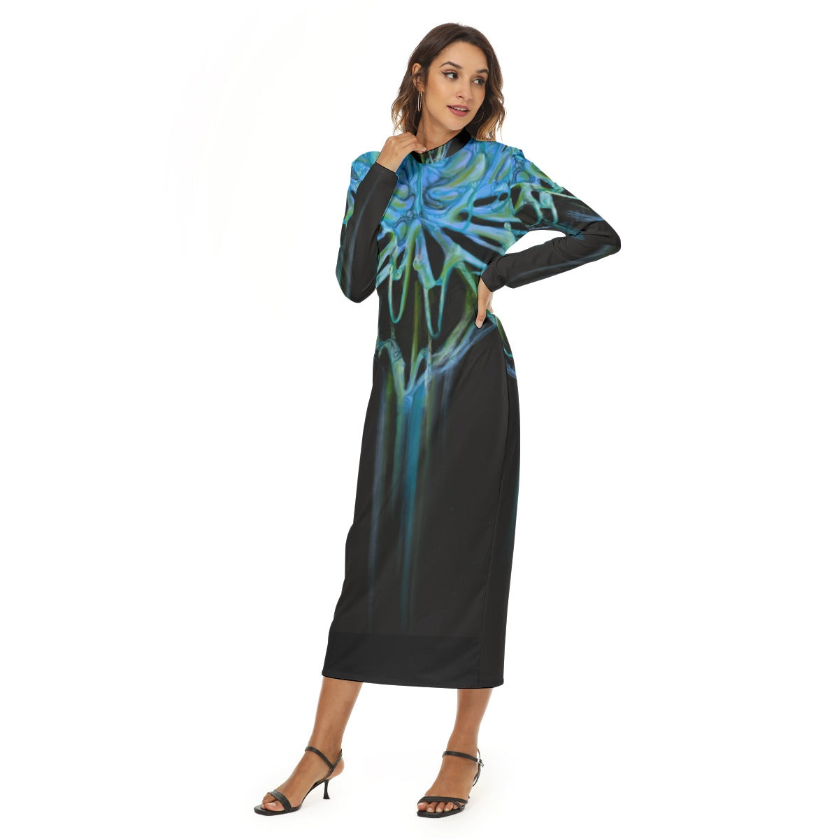 "Gothic Flora" Women's Hip Dress