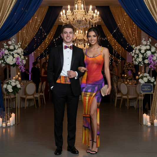 “Carnival” Women's Long Dress with Slit