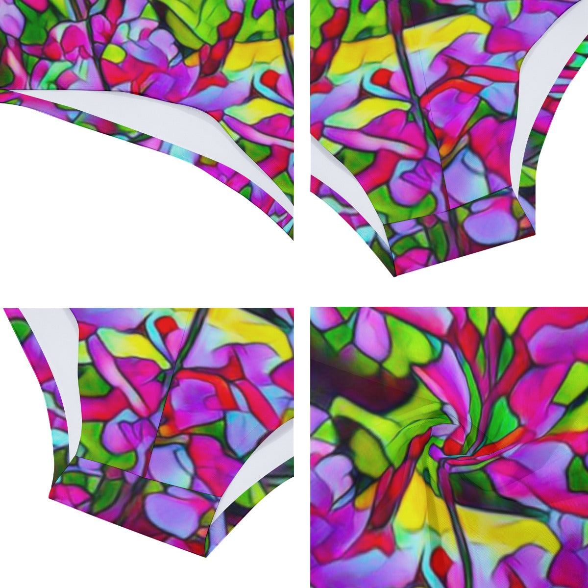 “Fuchsias” Men's Triangle Swim Trunks
